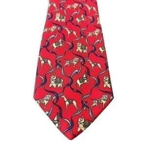 Salvatore Ferragamo 100% Silk Necktie Made in Italy​​